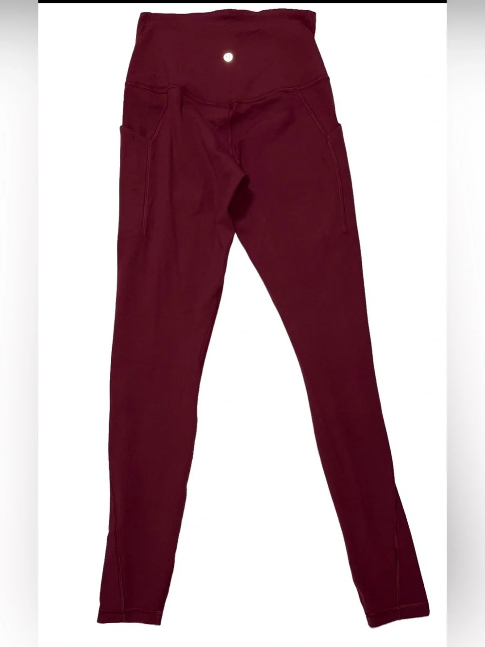 NWT*LULULEMON*SIZE 6*ALIGN HI RISE 28”L PANT*POCKETS*BURGUNDY BAY*AUTHENTIC $128
